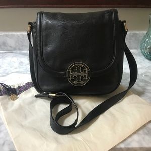 Tory Burch Black Saddle Bag